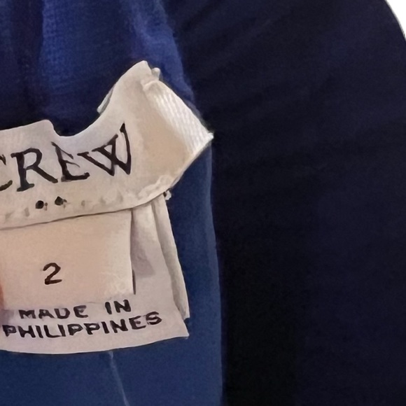 NWT J. Crew Factory linen/cotton blend skirt. Color: Blue Size: 2 - Picture 5 of 6
